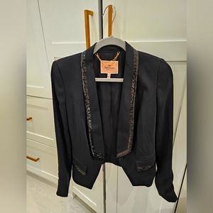 Juicy Couture black sequin blazer